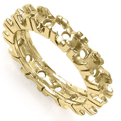 14k Yellow Gold Band Setting RING
