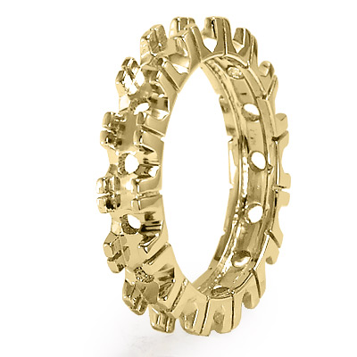 14k Yellow Gold Band Setting RING