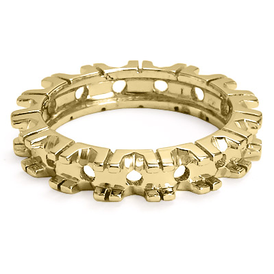 14k Yellow Gold Band Setting RING