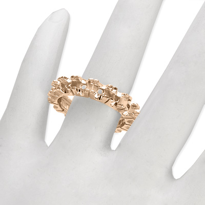 14k Rose Gold Band Setting RING