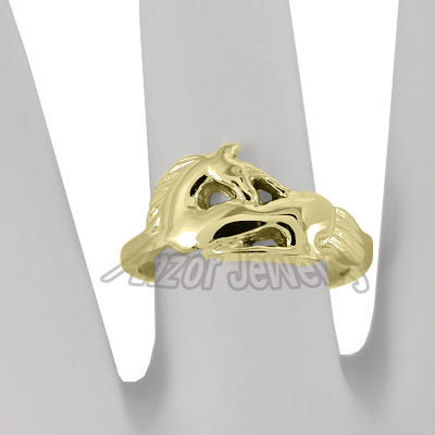 18k Yellow Gold Unicorn Ring