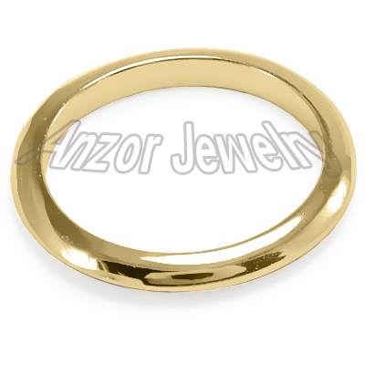 14k Gold Plain Wedding Band