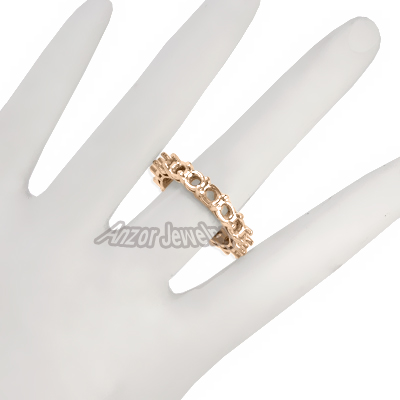 14k Rose Gold Band Setting