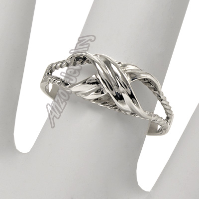 18k Gold Double X Ring