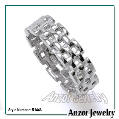 14k Gold panther Link Ring
