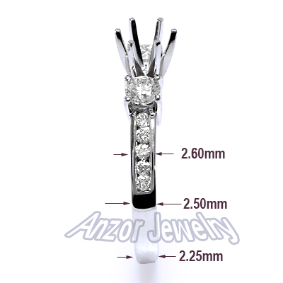 950 Platinum Diamond Ring Setting