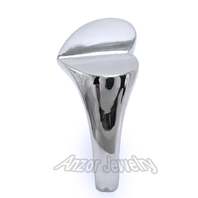 14k Gold Heart Shaped Ring from anzor
