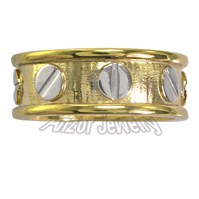 Men's 14k Two-Tone Gold Wedding Band