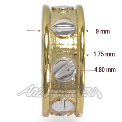 Men's 14k Two-Tone Gold Wedding Band