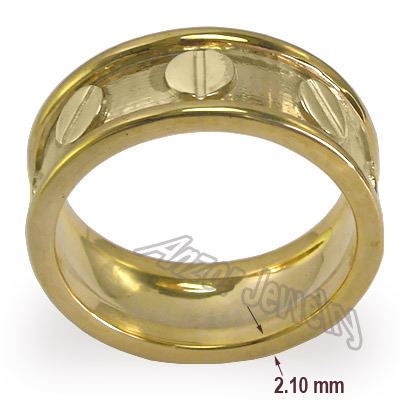 Men's 14k Yellow Gold Wedding Band