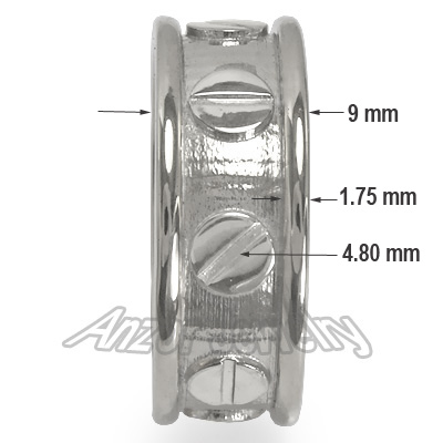 Men's 10k White Gold Wedding Band