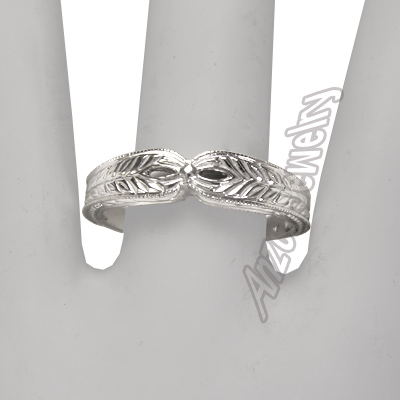 18k Solid White Gold Wedding Ring