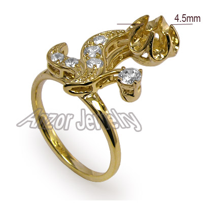 Russian Style Diamond Ring Semi-Mount in 14k