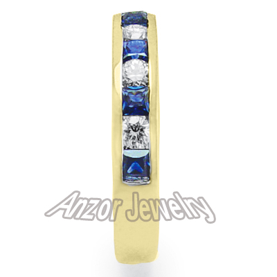 18k Yellow Gold Sapphire Ring
