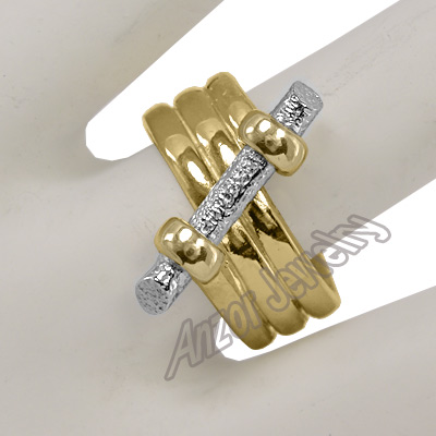 14k Gold Spiral Twig Ring