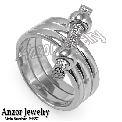 14k Gold Spiral Twig Ring