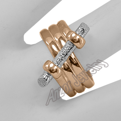 14k Gold Spiral Twig Ring