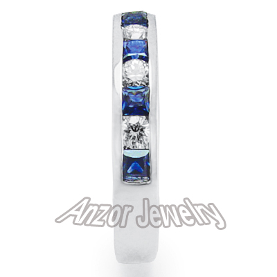 14k White Gold Sapphire Ring