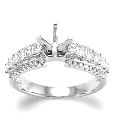 Platinum Diamond Engagement Ring Setting