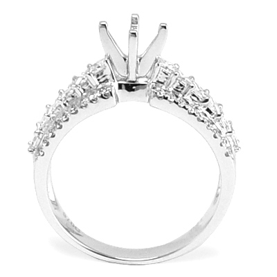 Platinum Diamond Engagement Ring Setting