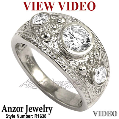 14k Gold Genuine Diamond men's Ring 1.0 cwt