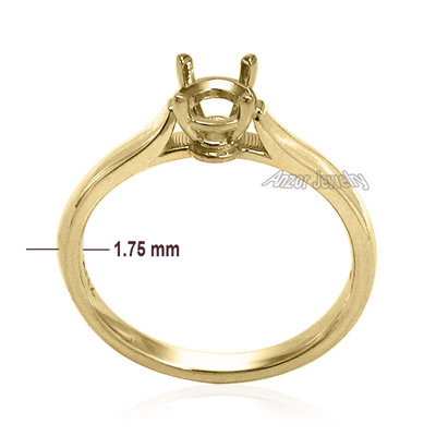 14k Yellow Gold Engagement Ring Setting