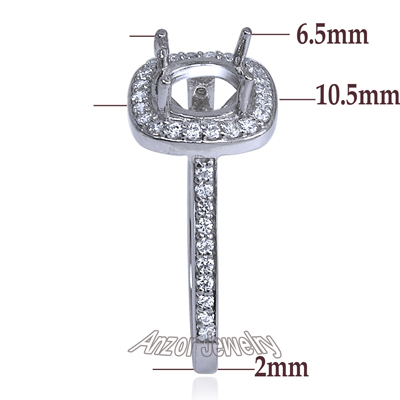 Pave Diamond setting ring in Platinum