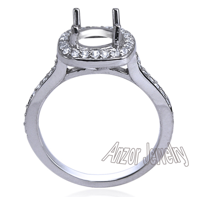 Pave Diamond setting ring in Platinum