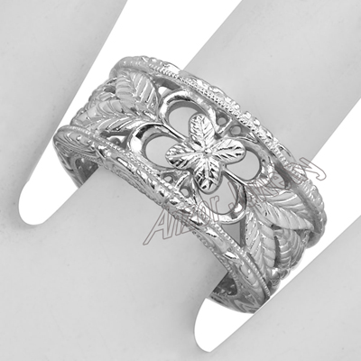14k Solid Gold Filigree Ring