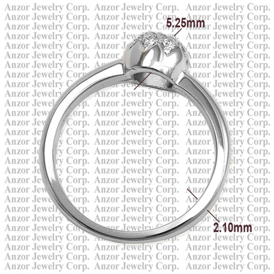 Russian Style Diamond Ring 14k solid Gold
