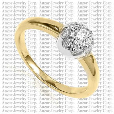Russian Style Diamond Ring in 14k gold