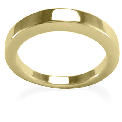 Men's 14k Yellow Gold Plain Wedding Band