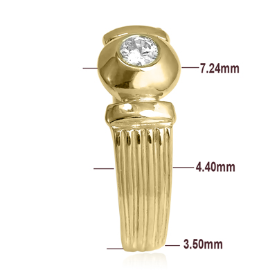 14k Gold Diamond Ring European style