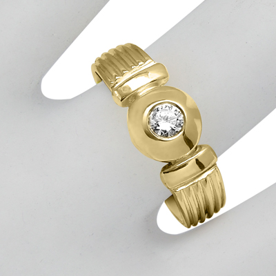 14k Gold Diamond Ring European style