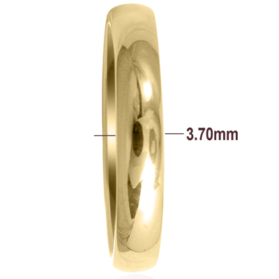 Men's 14k Yellow Gold Plain Wedding Band