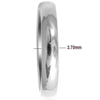 Men's Platinum Plain Wedding Band