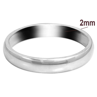 Men's Platinum Plain Wedding Band
