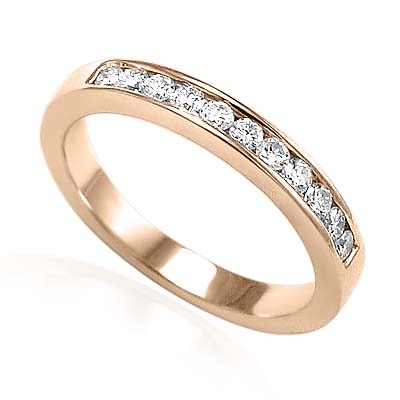 14k Gold Diamond Wedding Band ring