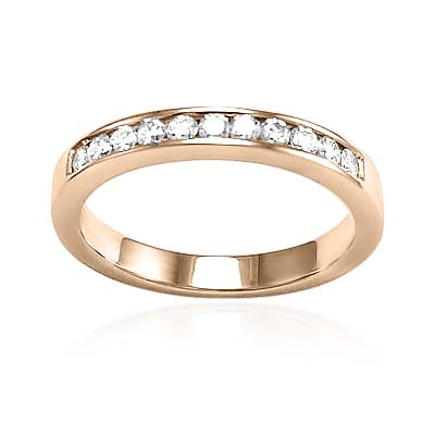 14k Gold Diamond Wedding Band ring