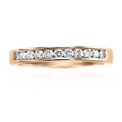 14k Gold Diamond Wedding Band ring