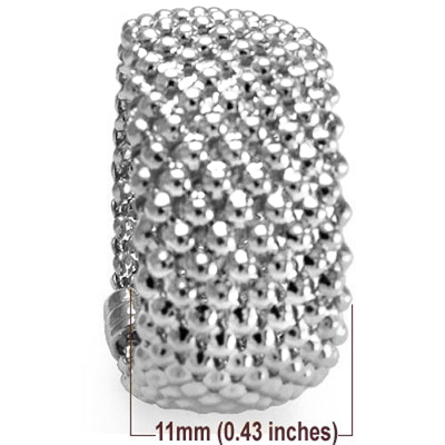 Woman's 14k Gold Flexible Mesh Ring