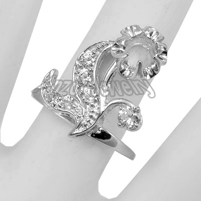 Russian Style Diamond Ring Semi-Mount in 14k