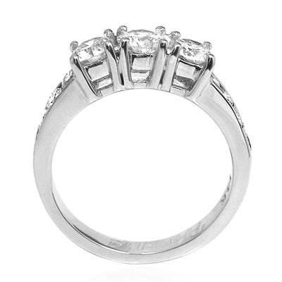 Diamond Engagemen Ring in 14k White Gold