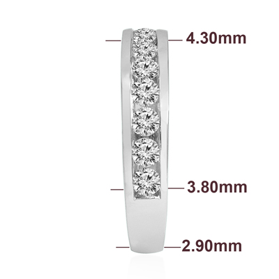 Platinum 950 Diamond Wedding Band ring