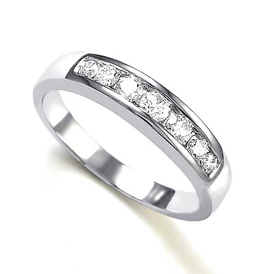 Platinum Diamond wedding Band Ring