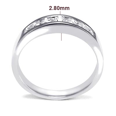 Platinum Diamond wedding Band Ring