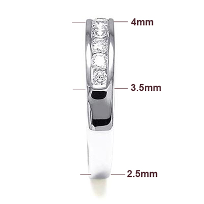 Platinum Diamond wedding Band Ring