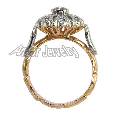 Lab Grown Diamond Engagement Ring in 14k