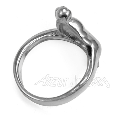 14k Solid Gold Ring Human Feet Ring