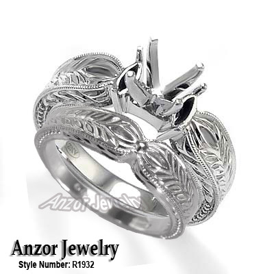 Platinum Wedding Band Set